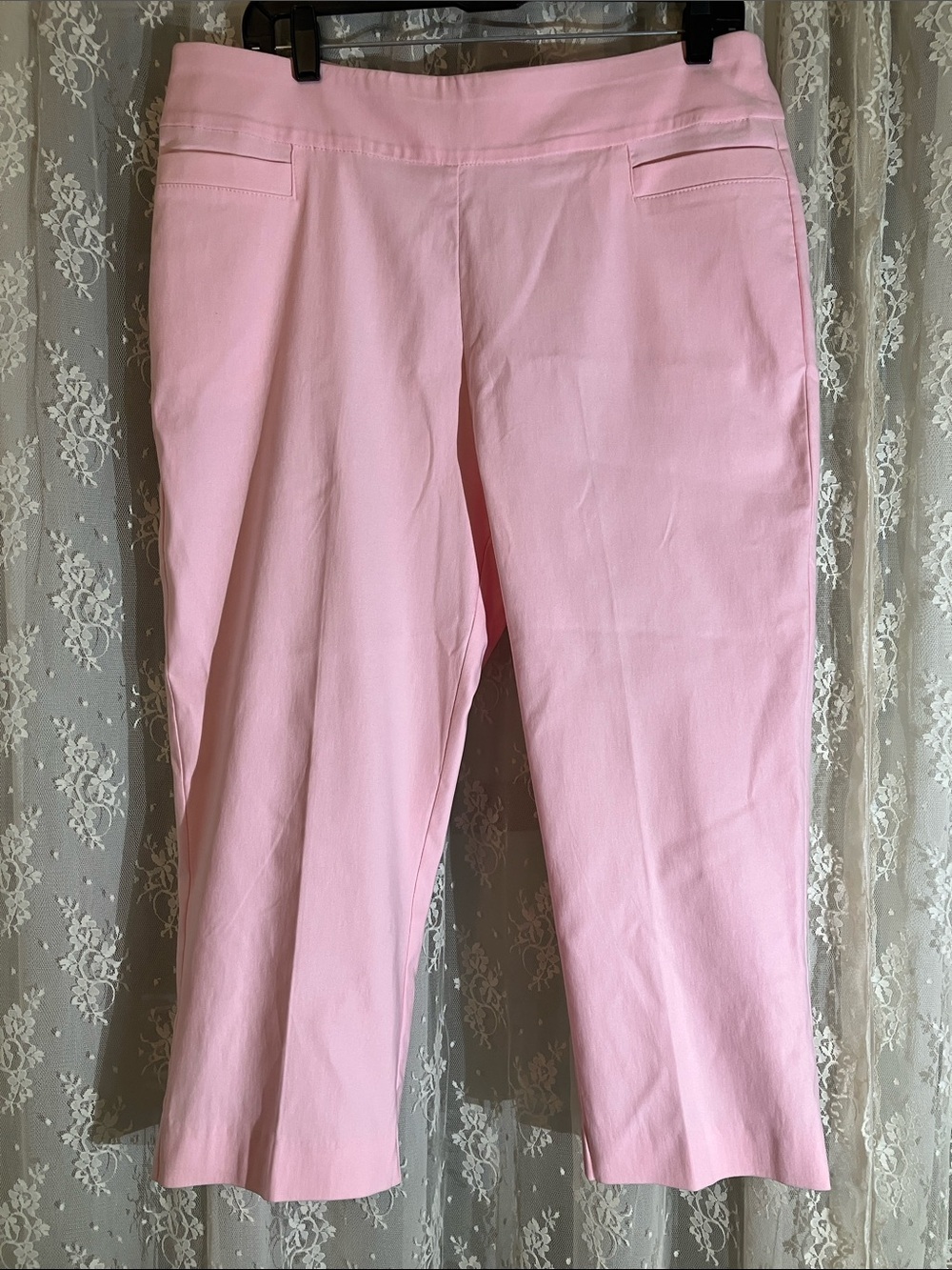 Kim Rogers Pink Tummy Control Capri Pants